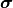 \boldsymbol{\sigma}