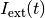 I_{\mathrm{ext}}(t)