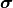 \boldsymbol{\sigma}