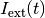 I_{\mathrm{ext}}(t)