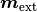 \boldsymbol{m}_\mathrm{ext}